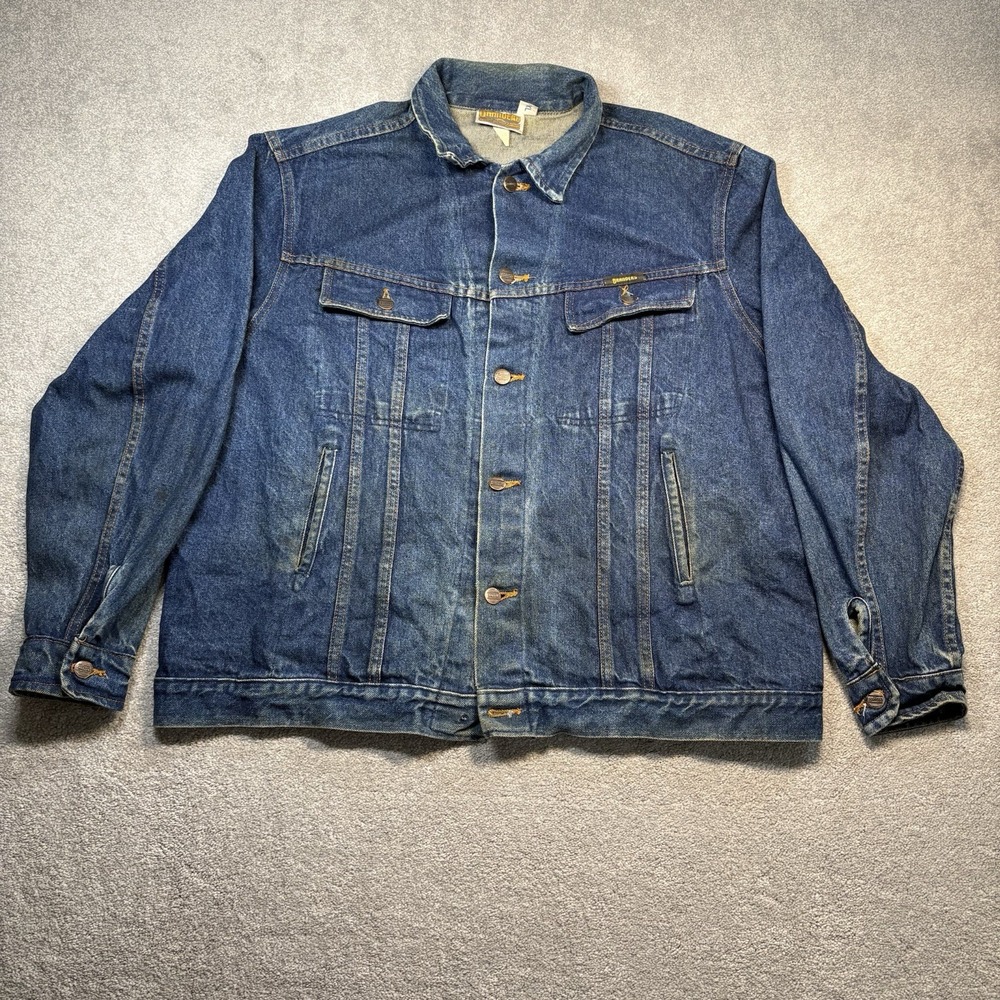 80s Branders By Dickies Jean Jacket Vintage Men’s Size XL USA Distress